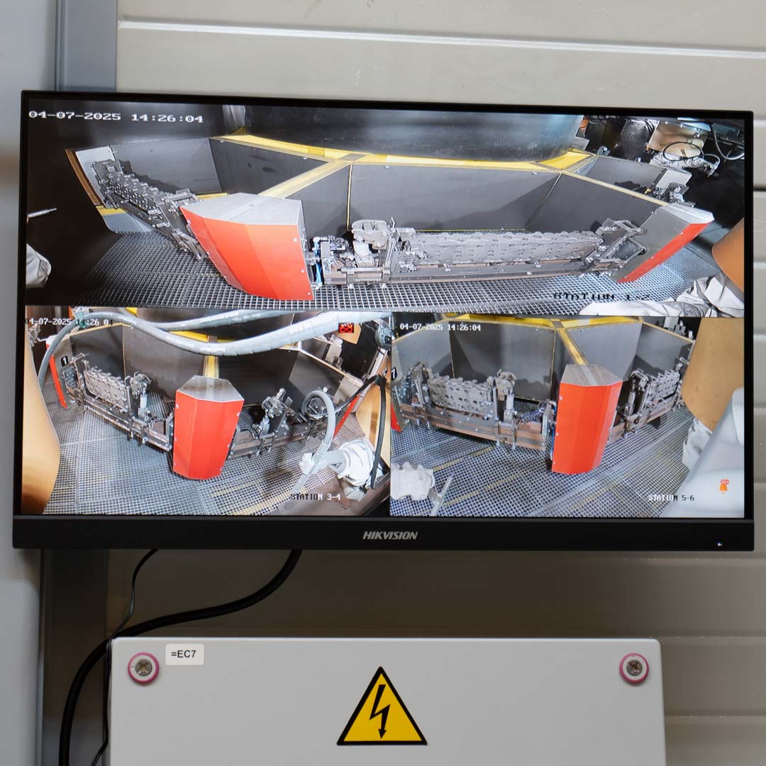 Safety control system for engine blocks