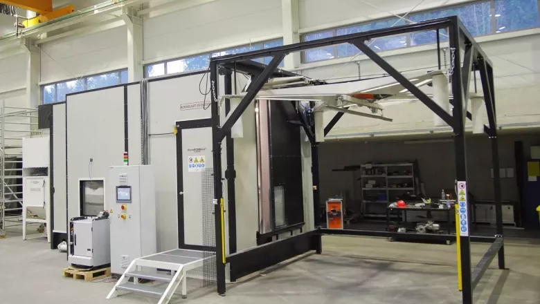 <h2>Our latest project
	<br><span style="color: rgb(196, 22, 28);"><strong>Robotized blasting chamber</strong>&nbsp;</span></h2> 