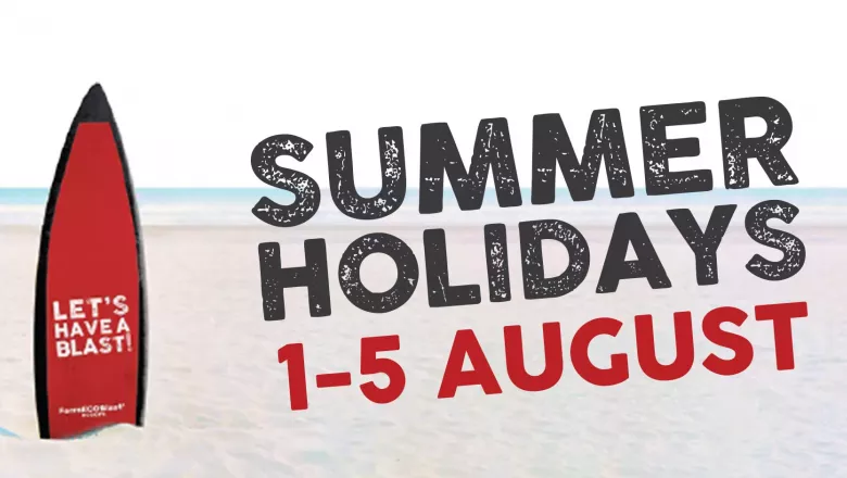 <h2>Summer <span style="color: rgb(196, 22, 28);"><strong>holidays!</strong></span></h2> 