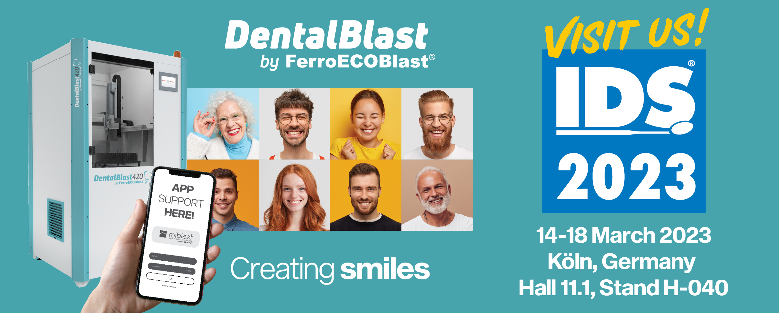 <h1>Meet DentalBlast by FerroECOBlast at <span style="color: rgb(196, 22, 28);"><strong>IDS 2023!</strong></span></h1>