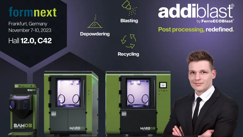 <h2>Future of depowdering with <span style="color: rgb(196, 22, 28);"><strong>Addiblast&nbsp;</strong></span>at Formnext 23</h2> 